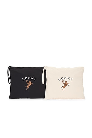 Lucky Swimsuit Wet-bag Set Understated Leather