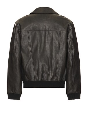 Unreal Fur Leather Dusk Jacket in Black