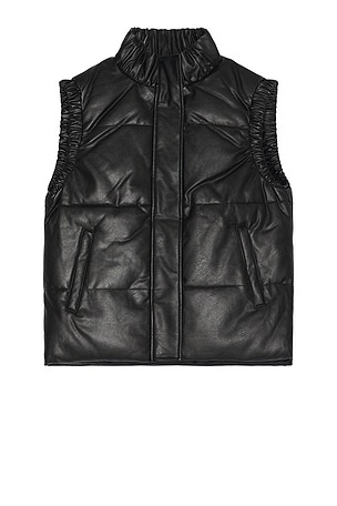 Leather Cruising Vest Unreal Fur