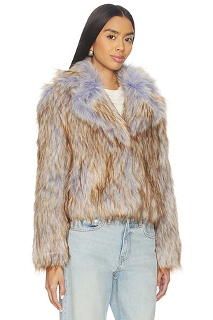 Unreal Fur Harmony Jacket in Purple