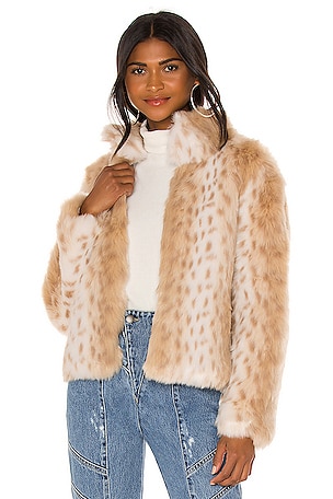 Unreal Fur Wild Thing Jacket in Snow Leopard REVOLVE