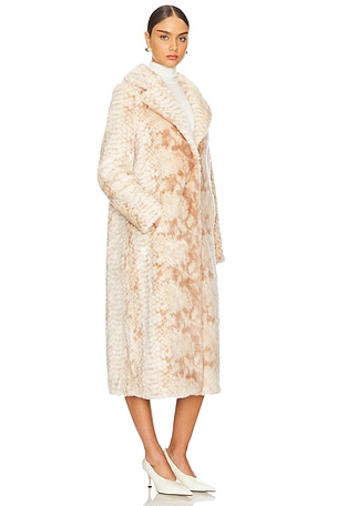 Unreal Fur Montmartre Faux Fur Coat in Cream