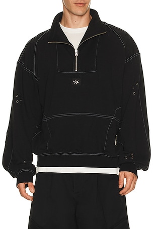 UPRS Floral Eyelet Half Zip UPRISERS