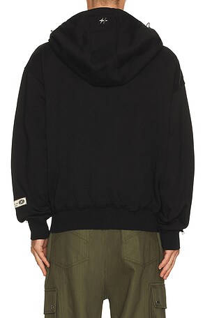 UPRISERS UPRS Full Zip Hoodie in Black