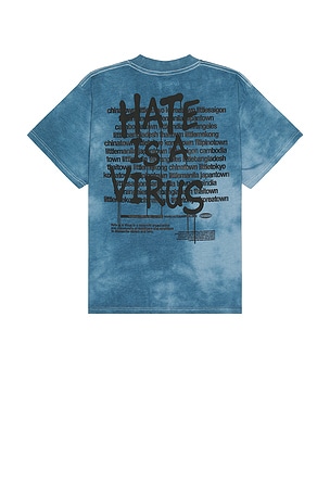 UPRISERS x REVOLVE Hate Is A Virus Washed Tee in Blue