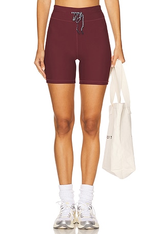 THE UPSIDE Trail Spin Shorts in Burgundy