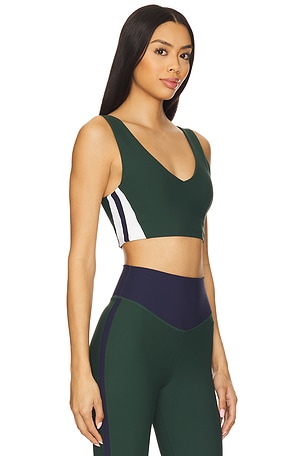 THE UPSIDE Playoff Issac V Neck Bra in Green. Size S. Also
