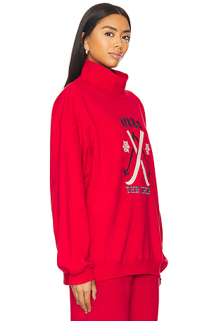 THE UPSIDE Off Piste Clementine Crew Sweatshirt in Red