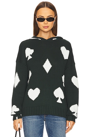 Ace Of Hearts Abbey Knit Hoodie THE UPSIDE