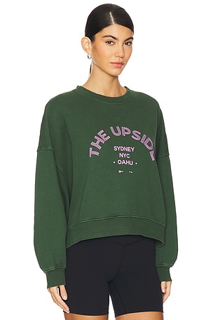 THE UPSIDE Jetset Paloma Crew Sweatshirt in Green