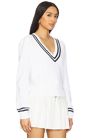 THE UPSIDE Soony V Neck Sweater in White
