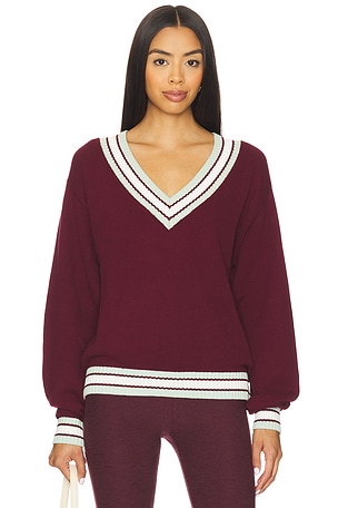 Josette V Neck Knit Sweater THE UPSIDE