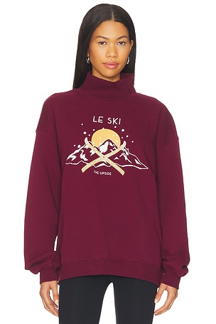Le Ski Clementine Crew Sweatshirt THE UPSIDE