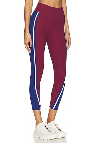THE UPSIDE Adesa 25in High Midi Pant in Burgundy