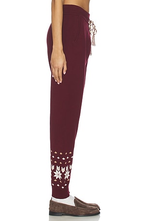 THE UPSIDE Le Ski Jojo Knit Jogger en Bourgogne