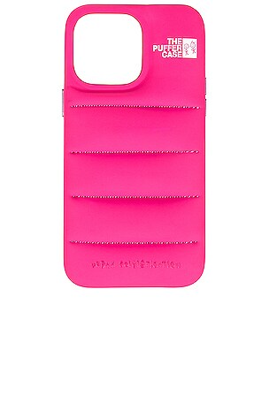 Urban Sophistication 14 Pro Max Puffer Case in Hot Pink