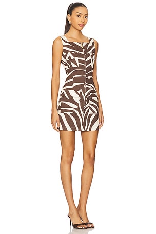 Usisi Sister Ella Cotton Dress in Brown. Size XS. Also