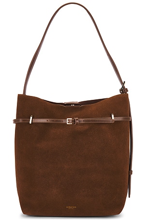 Suede Belted Tote Bag VERAFIED