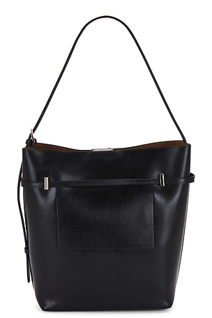 VERAFIED Belted Tote Bag in Black