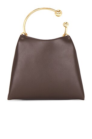 VERAFIED Ring Handle Bag in Chocolate