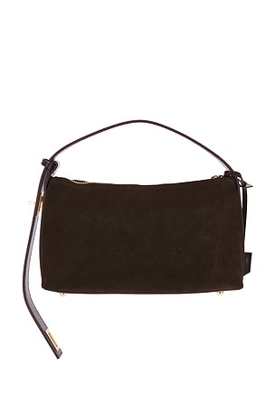 VERAFIED Suede Hobo Bag in Brown