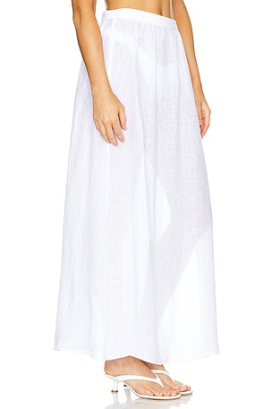 vitamin A Vera Wrap Skirt in White