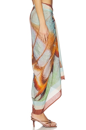 vitamen A Samara Sarong en Marron,Baby Bleu