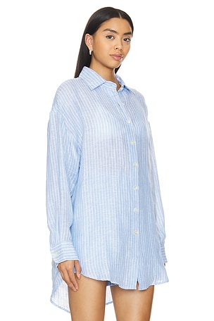 vitamin A Playa Boyfriend Shirt in Blush