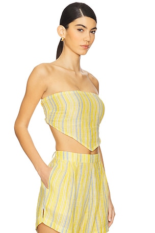vitamin A Joni Scarf Top in Yellow