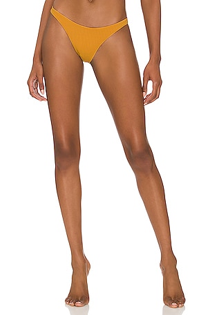 Jenna Plissé High Waist Bikini Bottom - Mango