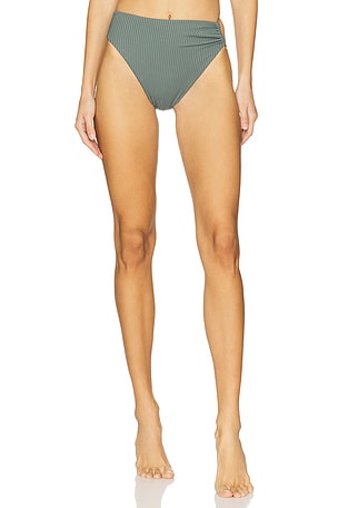 Lolita Bikini Bottom in Sea Green Eco Rib vitamin A