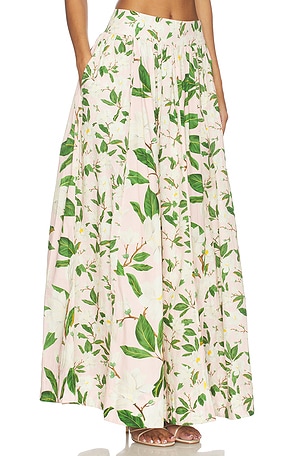 Verandah Paneled Maxi Skirt in Pink