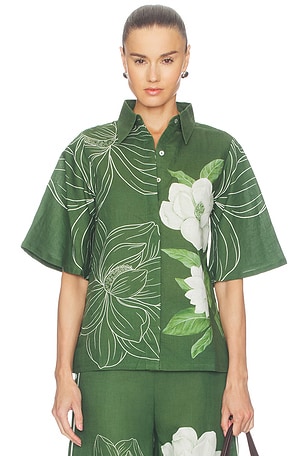 Floral Bell Sleeve Shirt Verandah