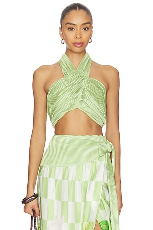 Plisse Halter Blouse Verandah
