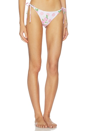 Verandah String Bikini Bottoms in Pink. Size S. Also