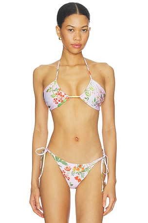 Plunge Tie-back Bikini Top Verandah