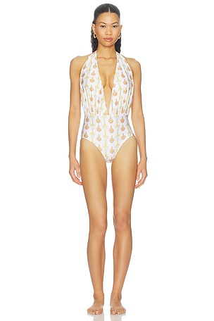 Plunge Neck Maillot Verandah