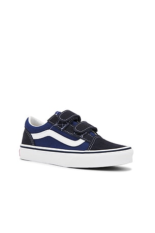 Vans Kids Old Skool V in Navy