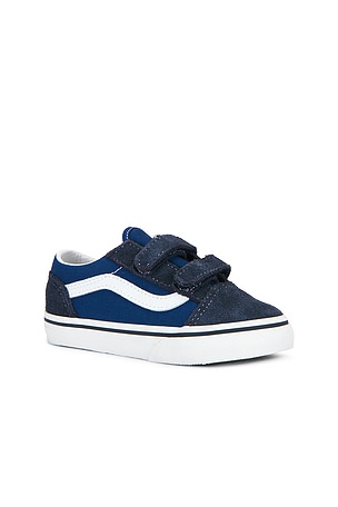 Vans Toddler Old Skool V in Navy