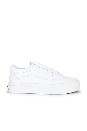 Vans Kids Old Skool Sneaker in White