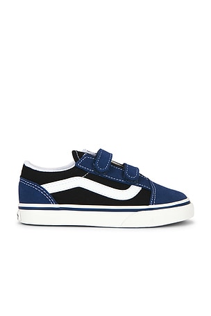 Vans Toddlers Old Skool V Sneaker in Blue