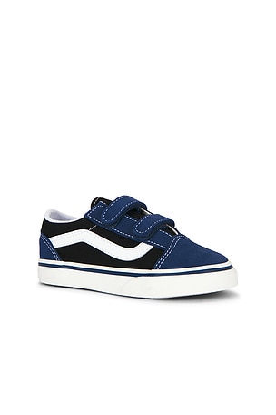 Vans Toddlers Old Skool V Sneaker in Blue