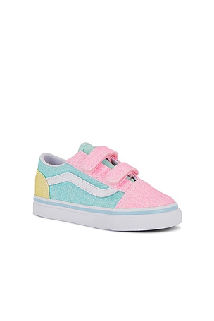 Vans Toddler Old Skool V in Pink