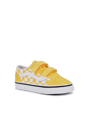 Vans Toddler Old Skool V in Yellow. Size 9. Also