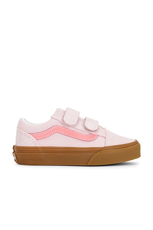 Vans Kids Old Skool V Sneaker in Pink. Size 13. Also