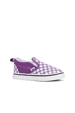 Vans Toddlers Slip On Sneaker in Purple