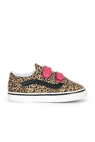 Vans Toddlers Old Skool V Sneaker in Brown