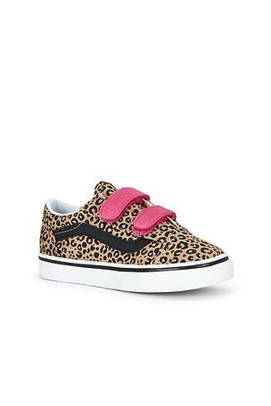 Vans Toddlers Old Skool V Sneaker in Brown