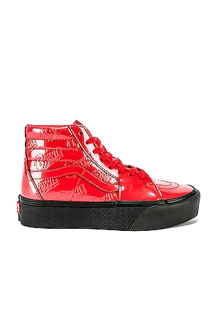 Vans fashion platform red