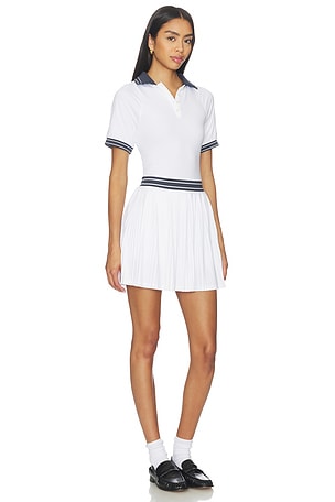 Varley vestido corto draya en color blanco